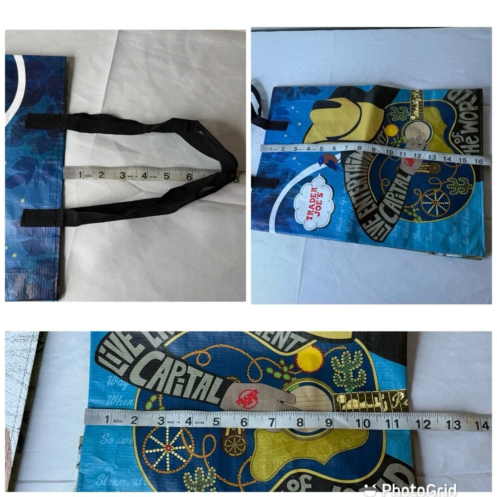 Bundle Of Two Trader Joes Reusable‎ Bags Missouri And Crew Member